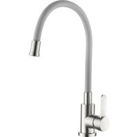 Кухонная мойка БелЭворс Со смесителем и дозатором Styl L + L74004-9 + L405-1 (серый/сатин)