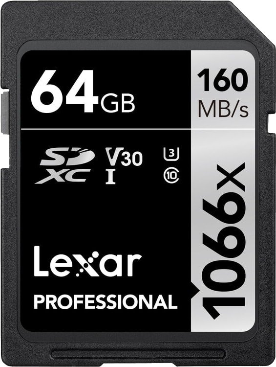 

Карта памяти Lexar Professional 1066x SDXC LSD1066064G-BNNNG 64GB