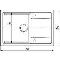 Кухонная мойка ARFEKA ZIA 76 Wet Graphite