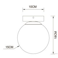 Светильник Arte Lamp Alcor A2224PL-1BK