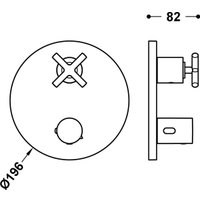 Смеситель без скрытого механизма Tres Montblanc 28325001