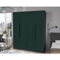 Шкаф распашной Интерлиния Концепт Тренд КТ-Ш4 (антрацит/изумруд)