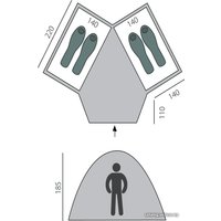 Кемпинговая палатка BTrace Double 4