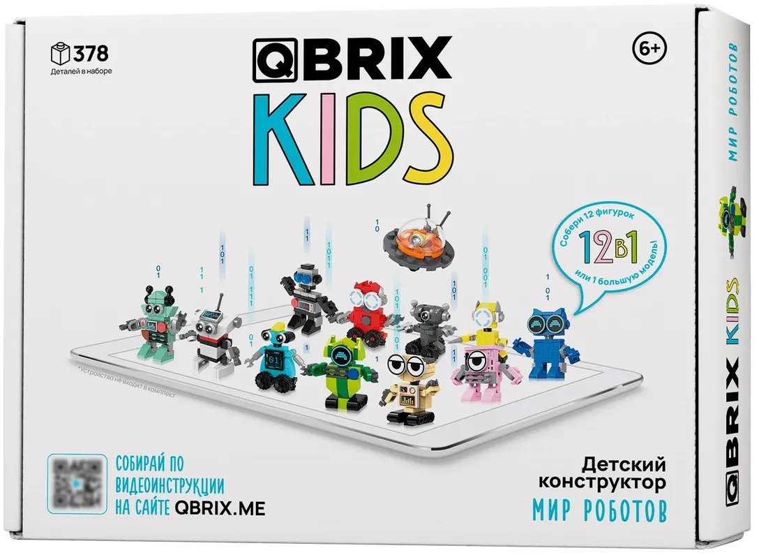

Конструктор QBRIX Kids Мир роботов 30026