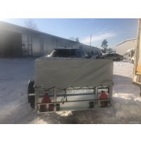 Одноосный прицеп AvtoS A25M1B тент 400