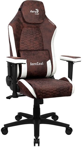 

Игровое (геймерское) кресло AeroCool Crown AeroSuede (бордово-красный)