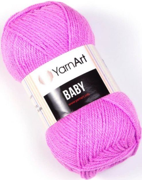 

Пряжа для вязания Yarnart Baby 100% акрил 635 50 г (150 м, фиолетово-сиреневый)