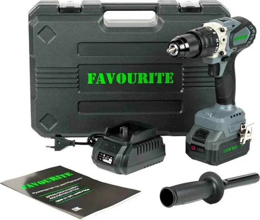 

Ударная дрель-шуруповерт Favourite OBS 21 DC 100N Prof (с 1-им АКБ, кейс)