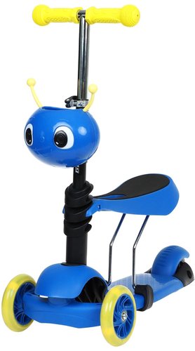 Трехколесный самокат Graffiti 7350703 (синий)