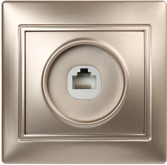 Розетка телефонная SmartBuy Венера SBE-01c-S1-PH