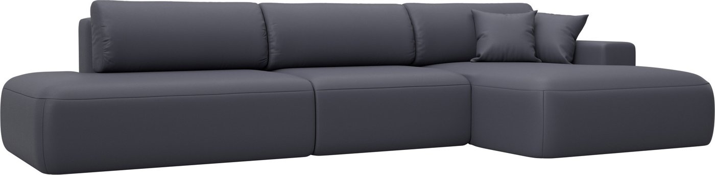 

Угловой диван Лига диванов Лига-036 НПБ Модерн Лонг правый 127753 (экокожа Grifon 15 серый)