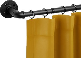 Карниз для штор UG Home Раздвижной 1-рядный 1КМ-180-360-Ч (черный, 1.8-3.6м)