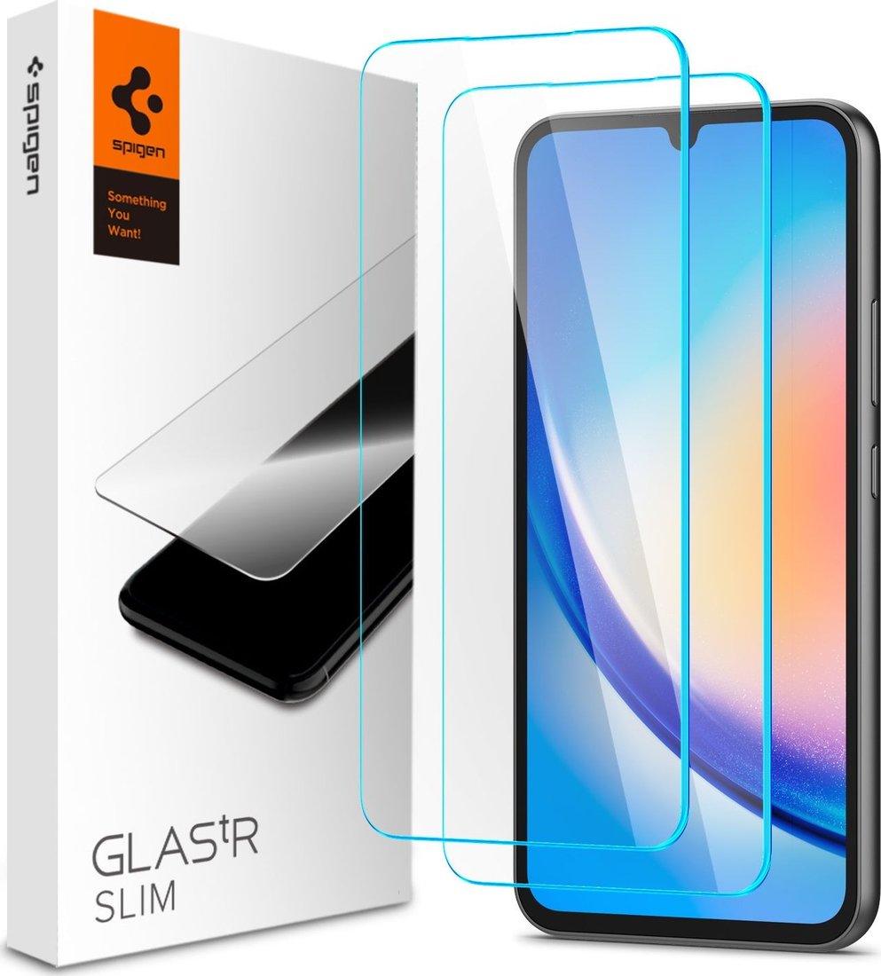 

Защитное стекло Spigen Glas.TR Slim для Galaxy A34 5G AGL05967 (2шт)