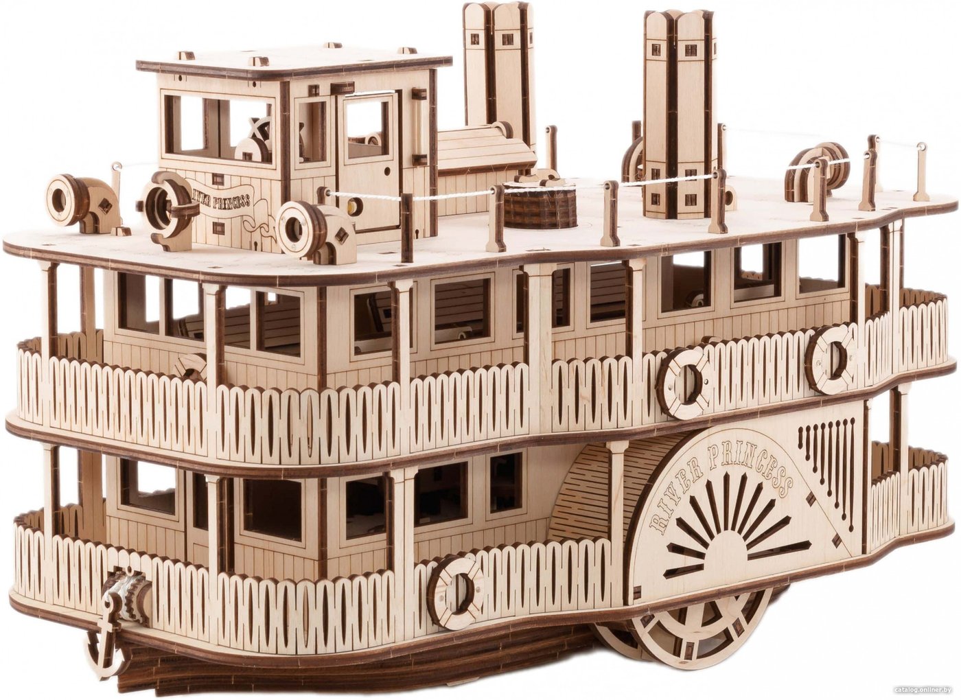 Корабль Eco-Wood-Art Пароход