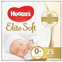 Подгузники Huggies Elite Soft 0+ (25 шт)