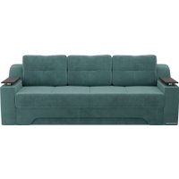 Диван Лига диванов Сенатор 102772 (велюр, бирюзовый)