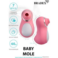 Вакуумный стимулятор клитора Bradex Baby Mole SX 0016 (розовый)