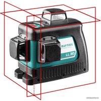 Лазерный нивелир KRAFTOOL LL-3D 34640-4 (с держателем и детектором)