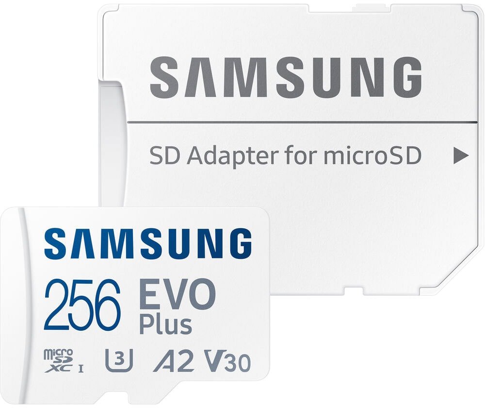 

Карта памяти Samsung EVO Plus 2021 microSDXC 256GB (с адаптером)