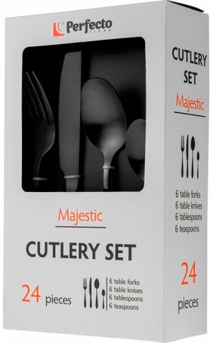 Набор столовых приборов Perfecto Linea Majestic 21-250130BLM