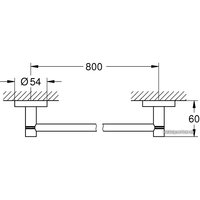 Держатель для полотенца Grohe Essentials 40386001 (хром)