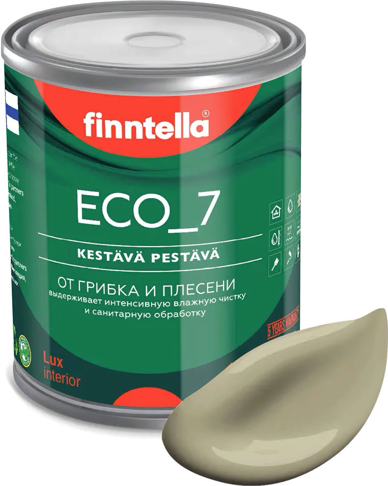 

Краска Finntella Eco 7 Wai F-09-2-1-FL023 0.9 л (серо-зеленый)