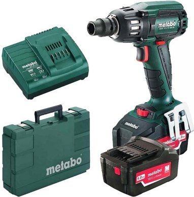 

Гайковерт Metabo SSW 18 LTX 400 BL 602205650 (с 2-мя АКБ, кейс)