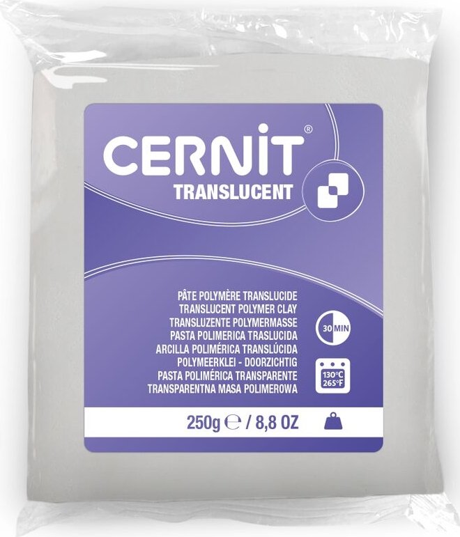 

Полимерная глина Cernit Translucen прозрачный (250 г, белый)