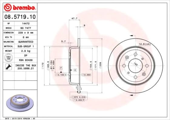 

Brembo 08571910