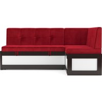 Угловой диван Мебель-АРС Нотис 211х82х135.5 см M11-28-16 (кордрой красный)