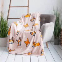 Плед Casa Conforte Festival Корги 150x200 6154724 (кремовый)