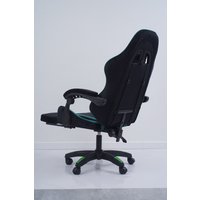 Игровое (геймерское) кресло Calviano 1584 (велюр, черный/зеленый)