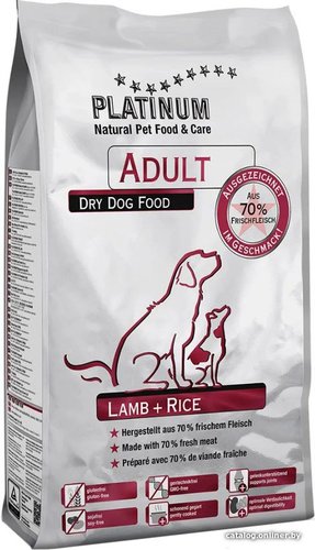 Сухой корм для собак Platinum Adult Lamb+Rice 5 кг