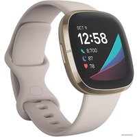 Умные часы Fitbit Sense (золотистый/белый)