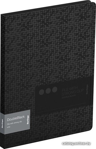 Папка для бумаг Berlingo DoubleBlack FSc_A4701 (черный)