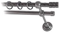 

Карниз для штор Lm Decor Цилиндр 088 2р витой (антрацит, 3м)