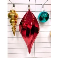 Елочная игрушка GreenTerra Сосулька 60см 202504 (красный)