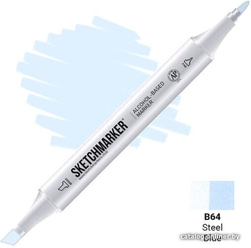 Маркер художественный Sketchmarker Двусторонний B64 SM-B64 (синяя сталь)
