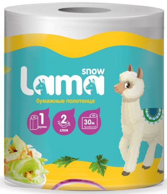 

Бумажные полотенца Snow Lama 2-слойные (1 шт)