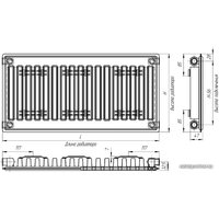 Стальной панельный радиатор Лидея ЛУ 11-514 500x1400