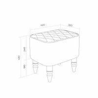 Пуф MONOFIX Буно (экокожа/бирюза)