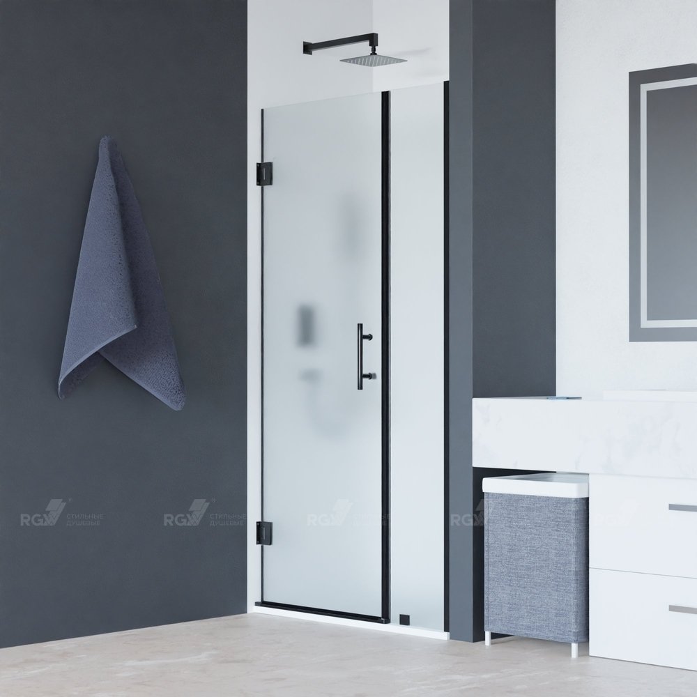 

Душевая дверь RGW HO-012B 350601209-24 90 (черный/матовое-сатинат стекло)