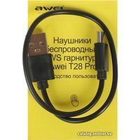 Наушники Awei T28 Pro (карта)