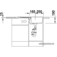 Кухонная мойка Blanco Metra 45 S 525914 (черный)