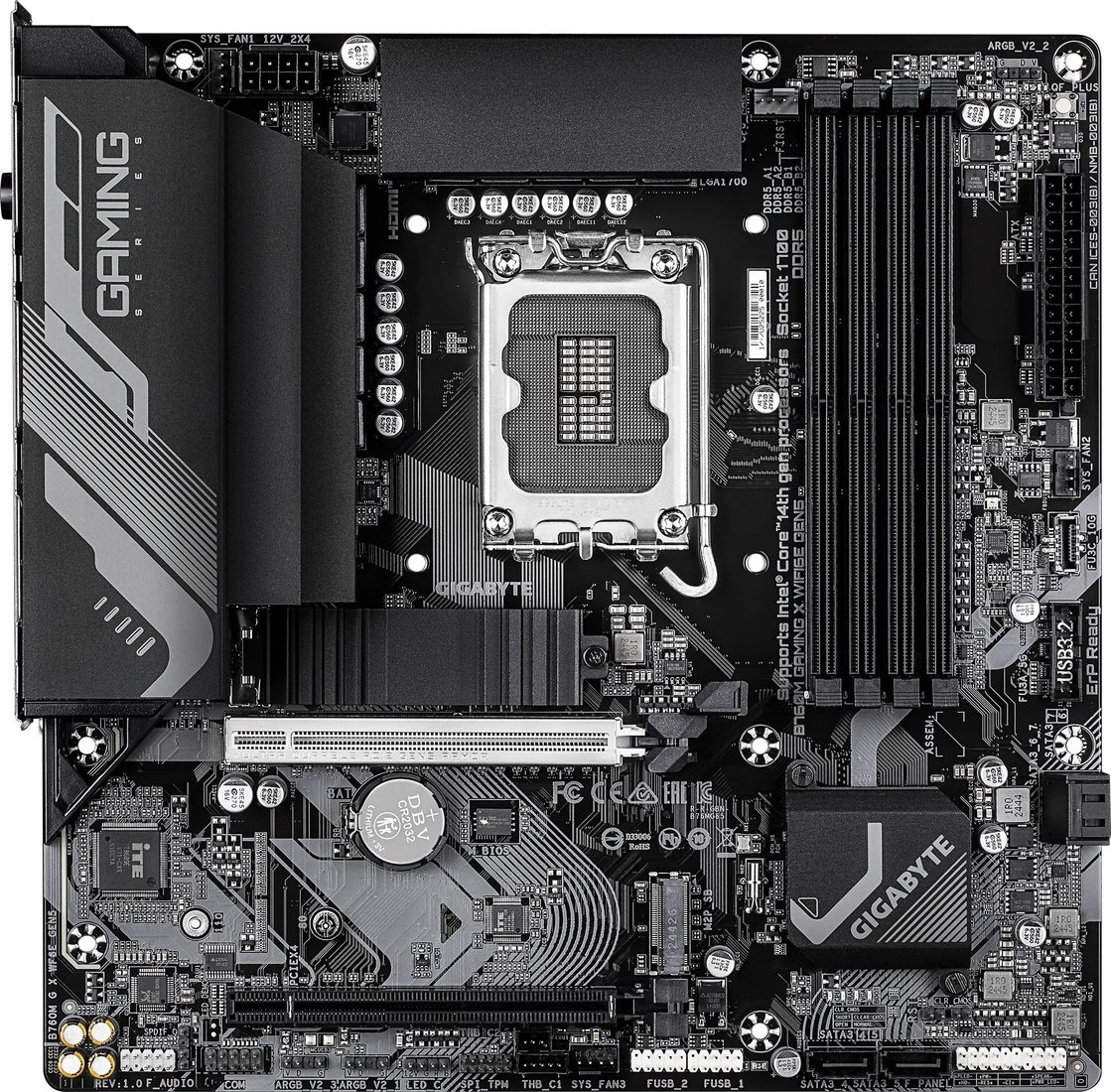 Материнская плата Gigabyte B760M Gaming X WiFi6E GEN5