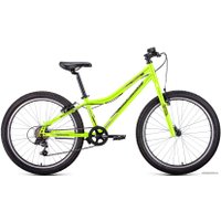 Велосипед Forward Titan 24 1.0 2022 (ярко-зеленый/темно-серый)