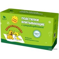 Одноразовая пеленка Доброзверики суперабсорбентом 60х60 (30 шт)