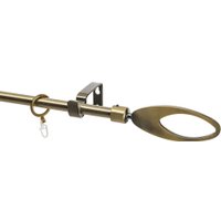 Карниз для штор Sundays Home Лайт Эллипс 16мм однорядный (антик, 2м)