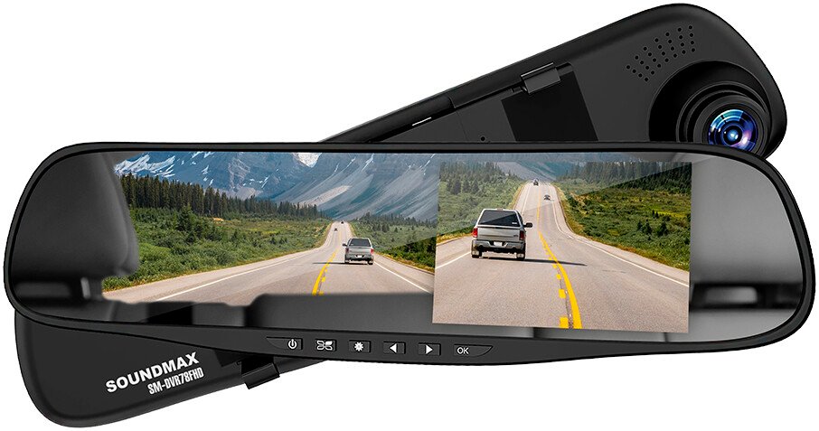 

Видеорегистратор-зеркало Soundmax SM-DVR78FHD