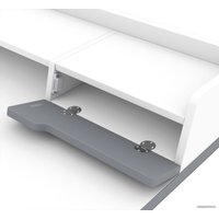 Стол Sheffilton SHT-TU14/TT31 120/65 ЛДСП (черный муар/белый шагрень/серый)